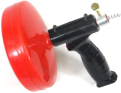 25' Plumbers Snake Drian Cleaner Toilet Jack Hand Crank Plumbers Snake