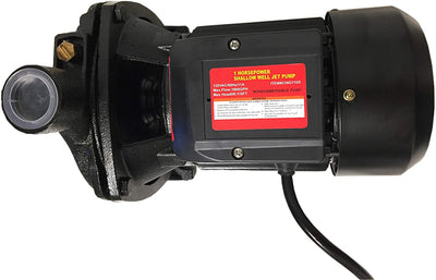 Heavy Duty 1HP 120V Shallow Well Jet Pump High Output At 30 GPM
