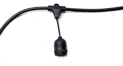 Voyager Tools Outdoor String Lights Patio Party Lights Summer Deck Lights (Bulbs Included) 25ft
