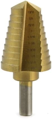7/16" - 1-1/8" TITANIUM STEP BIT