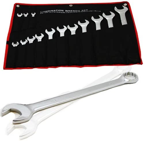Travling Wrench Set 14 PC CRV SAE Wrench Set