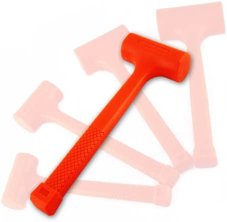 Neon Orange Spark Free Hammer Dead Blow Hammer