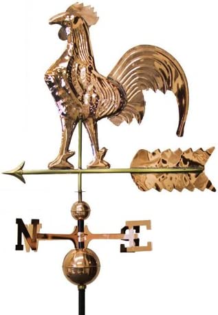 COPPER PLATED ROOSTER WEATHERVANE