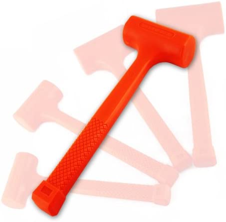 Neon Orange Spark Free Hammer Dead Blow Hammer