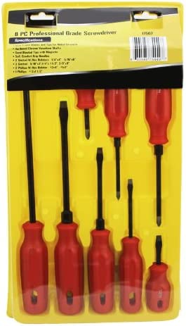 8PC PRO GRADE CRV SCREWDRIVER SET