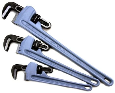 Voyager Tools 3PC Aluminum Pipe Wrench Set