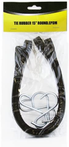 Bungee Cord 15'' Safe Strap Cord White And Black Straps