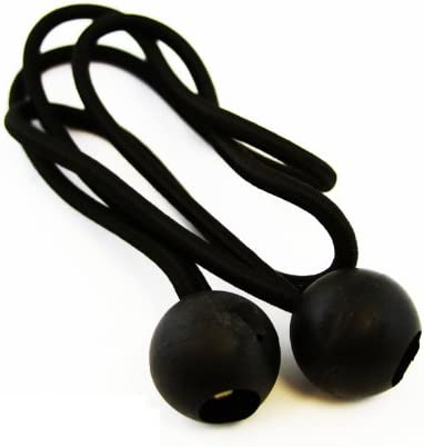 9" Bungee Ball Black Elastic Tarp Tie Down Ball 9" 25 pc Bag