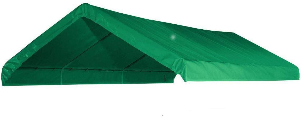 20 x 20 Heavy Duty Green Canopy Top Cover with Valance Replacement Cover