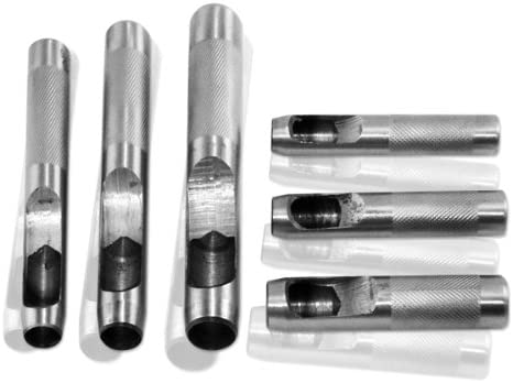 6PC Large Hollow Punch Set Hand Tool Hole Punches