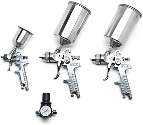 Voyager Tools 4PC Auto Painting Kit HVLP Air Spray Gun Set