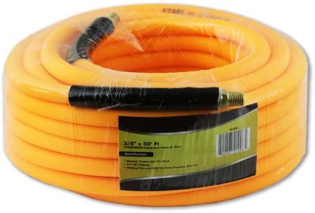 3/8" X 50' HYBRID ORANGE AIR HOSE