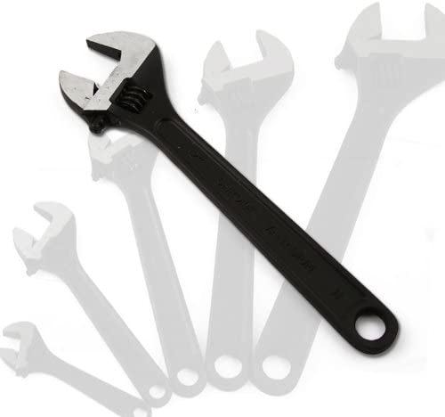 12" BLACK ADJUSTABLE WRENCH