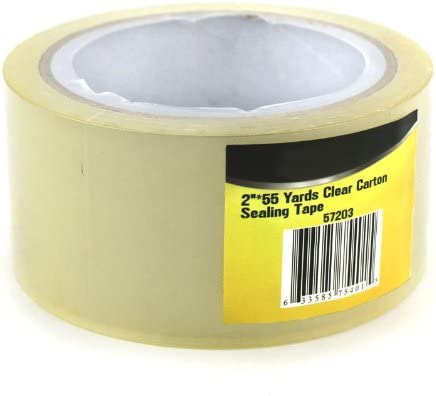 2" X 55 YARD CARTON SEAL CLEAR TAPE