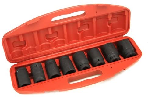 9PC 3/4" SAE SHALLOW IMPACT SOCKET SET