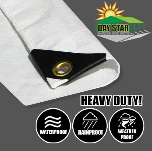 Heavy Duty White Tarp 24' x 40'