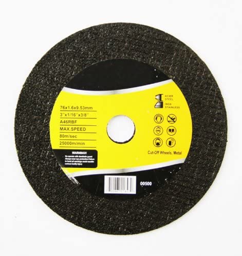 3"x1/16"x3/8" Acier Steel Cutt-Off Wheel Incdustrial Grade