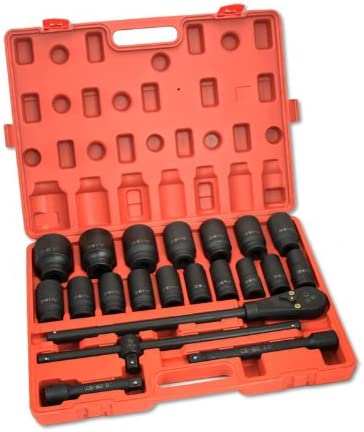 22PC 3/4" SAE DEEP IMPACT SOCKET SET, CR-MO
