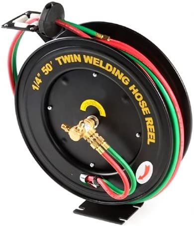 50 Ft. Retractable Welding Hose 50' X 1/4" Welding Hose Reel