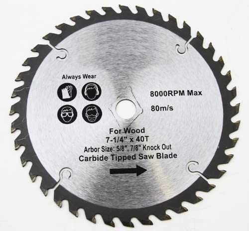 7-1/4"X40T CARBIDE SAW BLADE