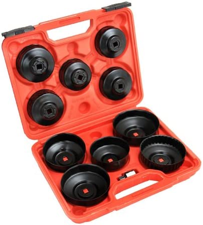 AUTO OIL FILTER WRENCH CAP SET 10PC