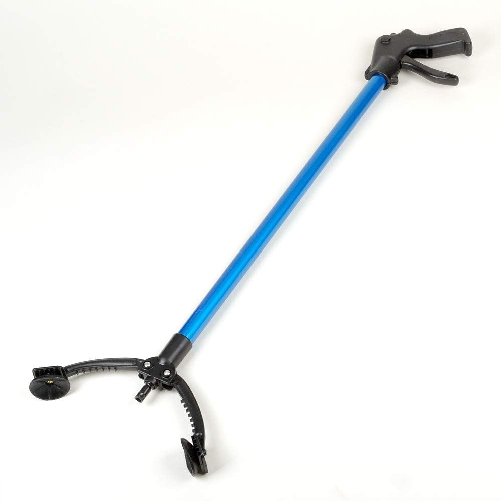 Helping Hand Extended Reach Pick Up Tool Object Grabber With Rubber Plungers