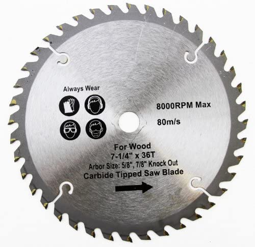 7-1/4"X36T CARBIDE SAW BLADE