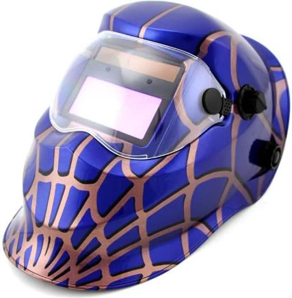 BLUE SPIDERMAN WELDING HELMET