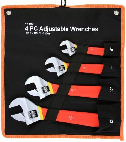 4PC ADJUSTABLE WRENCH SET