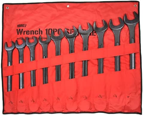 10PC SAE JUMBO BLACK WRENCH SET