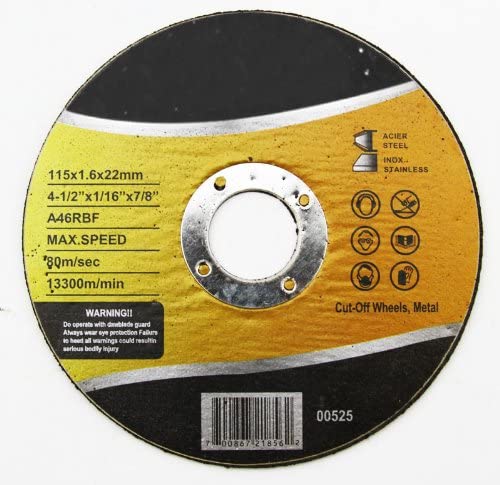 4-1/2"x1/16"x7/8" Cut-Off Wheel Heavy Duty Steel