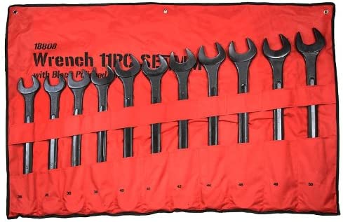 11PC MM JUMBO BLACK WRENCH SET