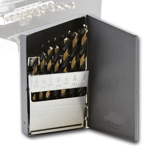 15PC USA LEFT HAND DRILL BIT SET B/G