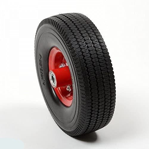 10" Low Profile Tire Flat Free Tire (Black/Red) Wagon Dolly Replacement Tire