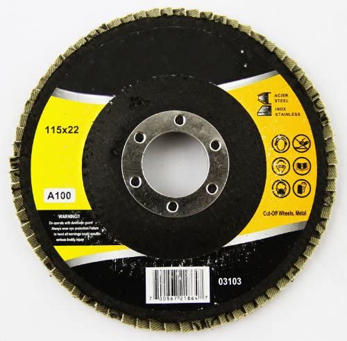4-1/2" ZIRC 80 GRIT FLAT FLAP DISC