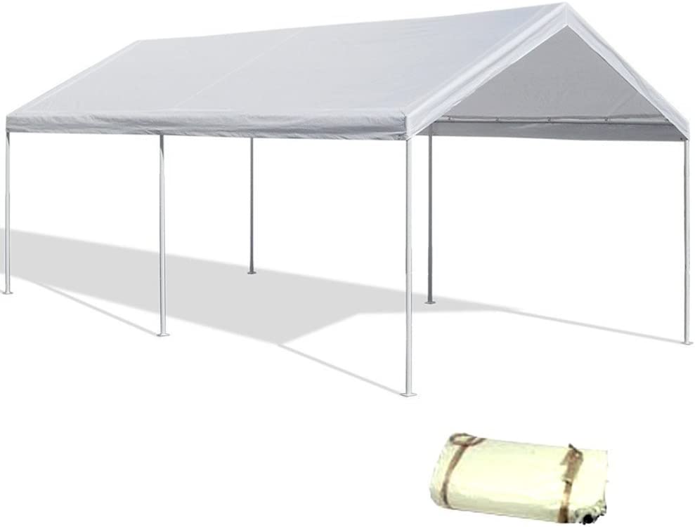 Voyager Tools Canopy Replacement Cover 12'X20' White Tarp Top Roof Canopy Replacement