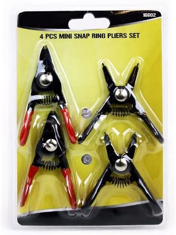 4PC MINI SNAP RING PLIER SET