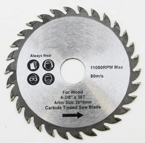 4-3/8"X30T CARBIDE SAW BLADE