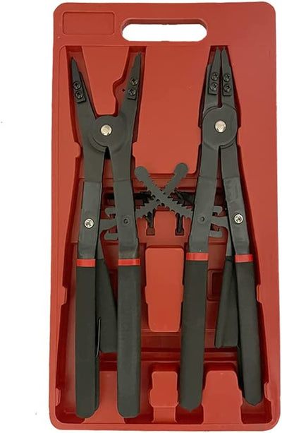 Strong Grip 16" Snap Ring Pliers 2pc Set Interchangeable 45° 90° Tips