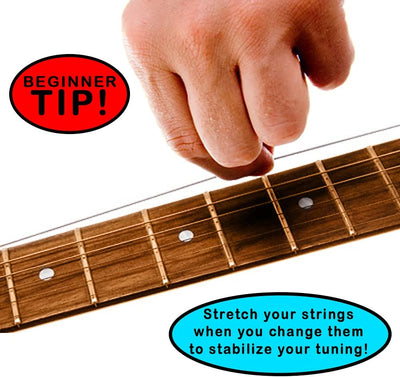 Acoustic Guitar 38" Primed And Glazed Wood Beginner Kit Guitar 6 String (Black)