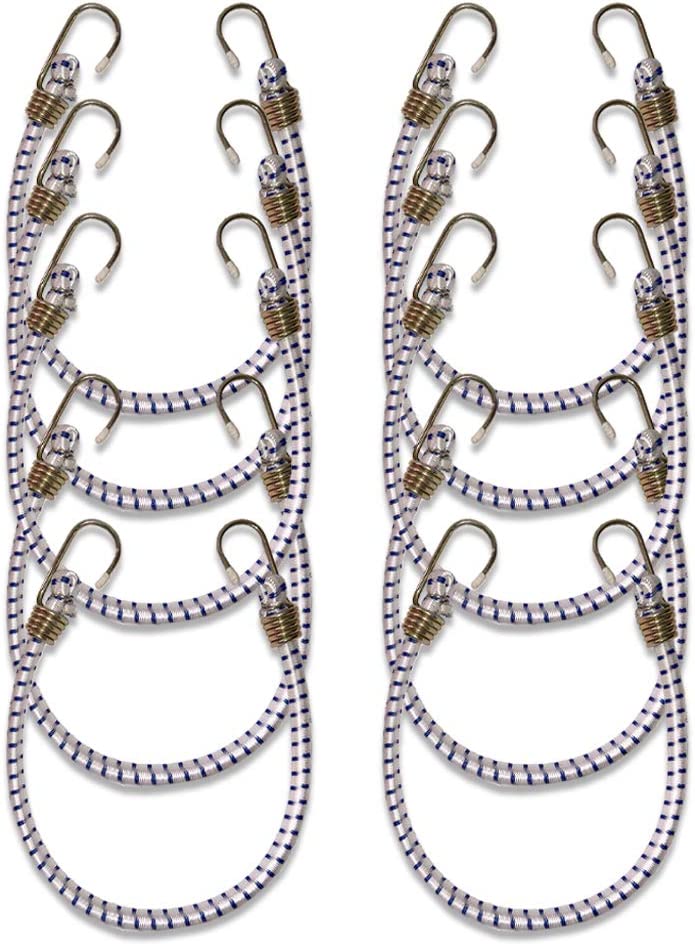 Voyager Tools 24" Braided J-Hook Tie Down (Pack of 10)