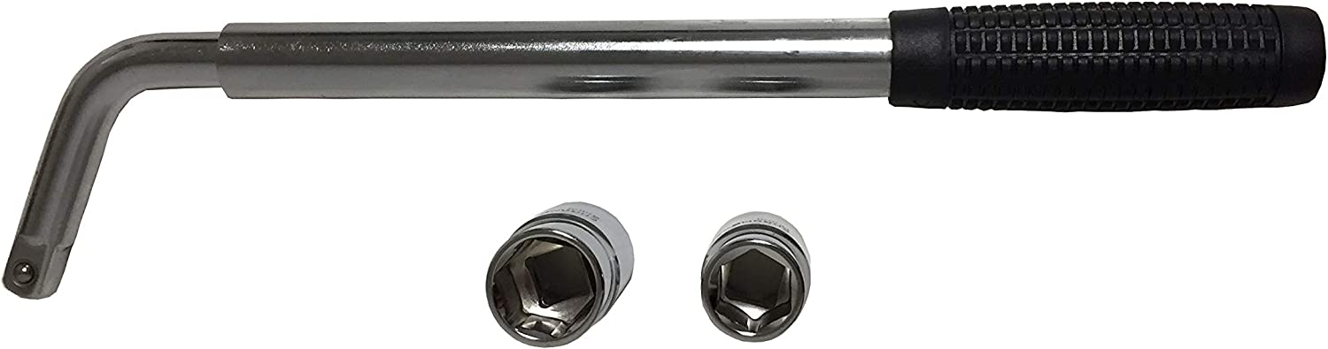 Voyager Tools ½ Socket Wheel Lug Wrench with Telescopic Handle for Extra Torque (MM)