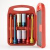 8 Pcs 1/2" Drive Torque Extension Stick And Thin Wall Deep Impact Socket Set With Storage Case