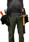 VOYAGER TOOLS 3" X 52" WORK BELT DOUBLE POUCH BLACK