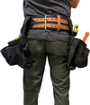VOYAGER TOOLS 3" X 52" WORK BELT DOUBLE POUCH BLACK