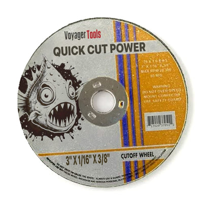 Voyager Tools Cut-Off Wheel 3" X 1/16" X 3/8" (Quick Cut Power) Pack of 5