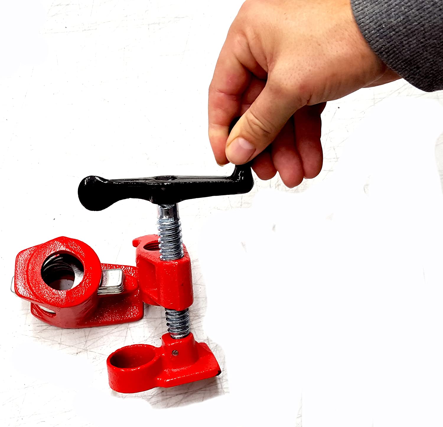 3/4" Gluing Clamp Spring Lever Control Heavy Duty Wood Gluing Pipe Clamp