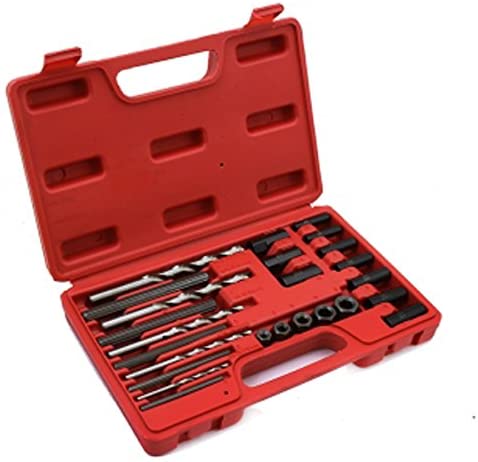 Screw Extractor Set Emergency Screw Remover Bit Set Drill Bit Set 25 PC
