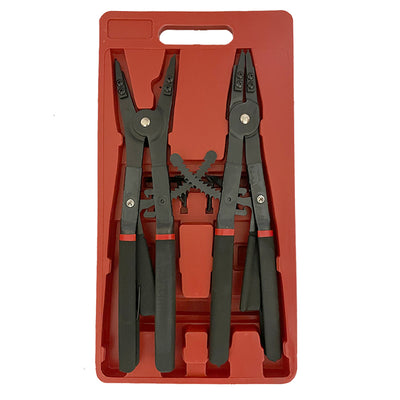 Voyager Tools Strong Grip 16" Snap Ring Pliers 2pc Set Interchangeable 45° 90° Tips