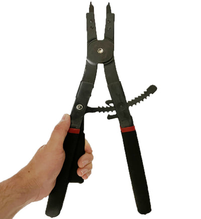 Voyager Tools Strong Grip 16" Snap Ring Pliers 2pc Set Interchangeable 45° 90° Tips